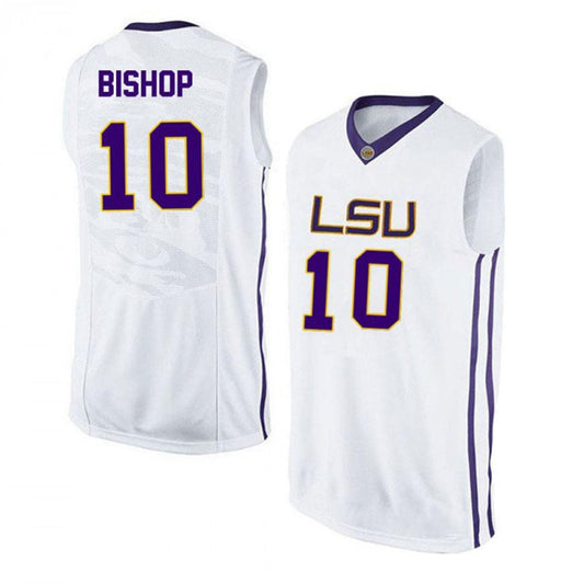 NCAAB James Bishop LSU Tigers 10 Jersey
