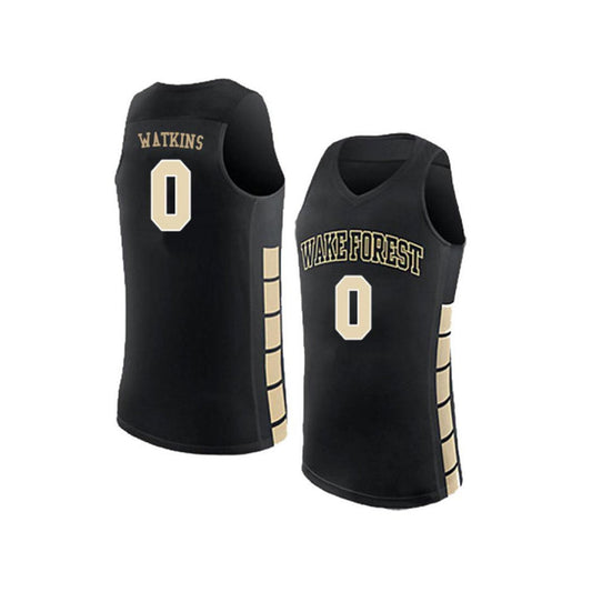 NCAAB Jamir Watkins Wake Forest Demon Deacons 0 Jersey