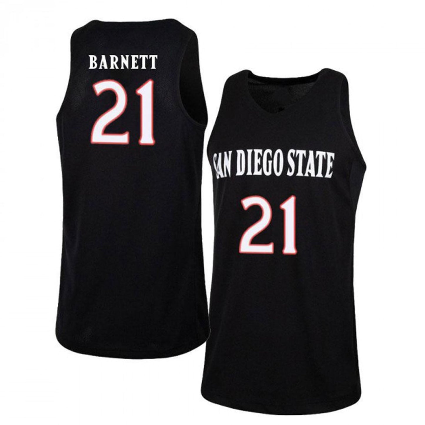 NCAAB Jared Barnett San Diego State Aztecs 21 Jersey