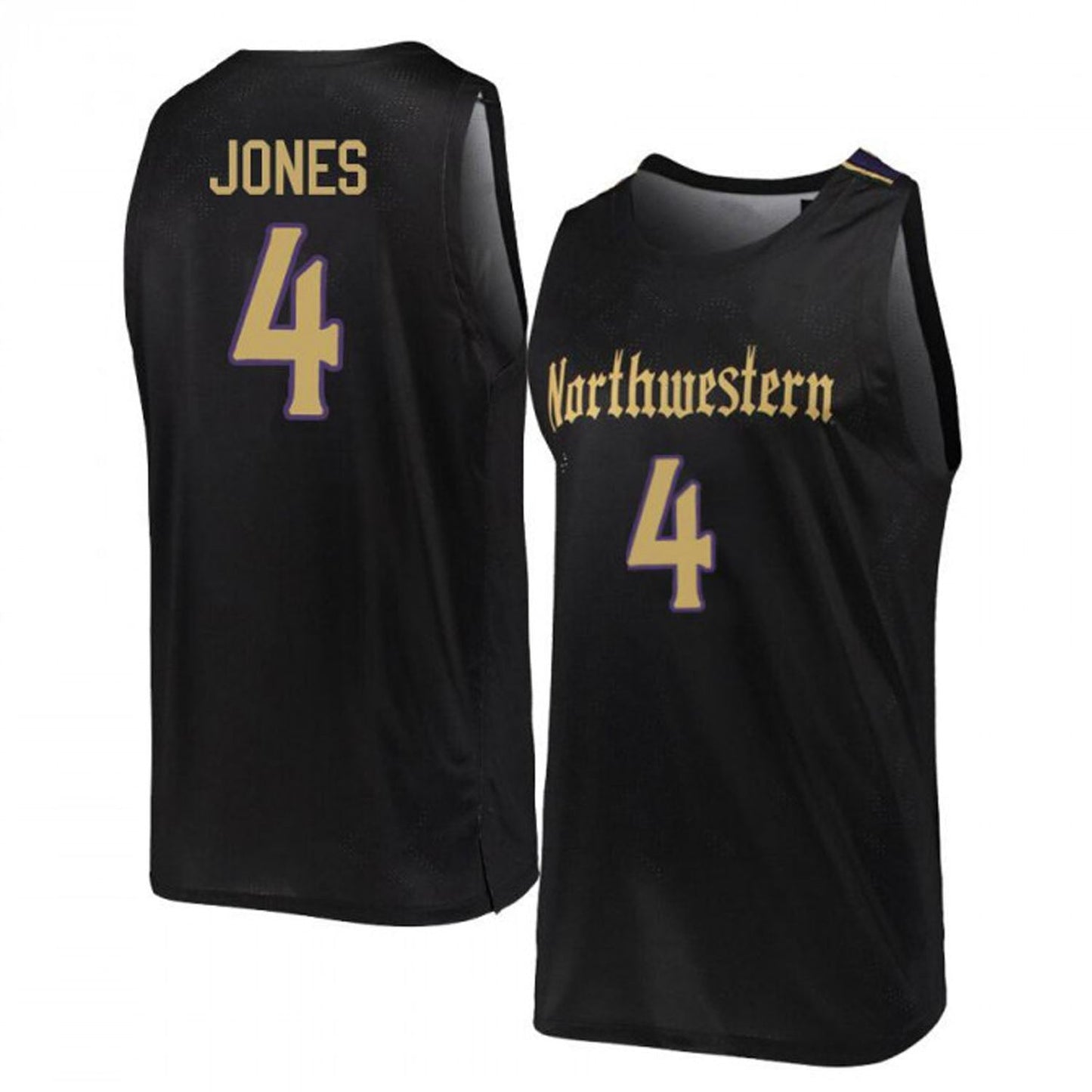 NCAAB Jared Jones Northwestern Wildcats 4 Jersey