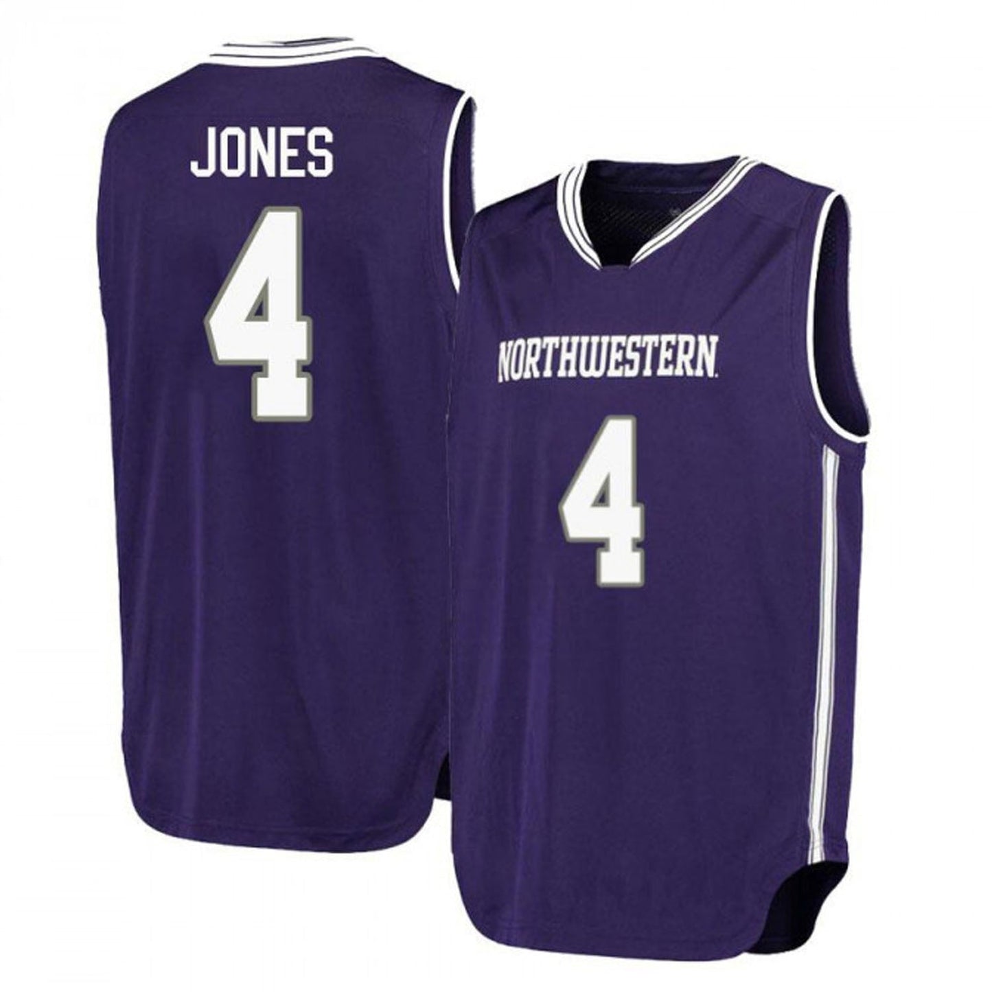 NCAAB Jared Jones Northwestern Wildcats 4 Jersey