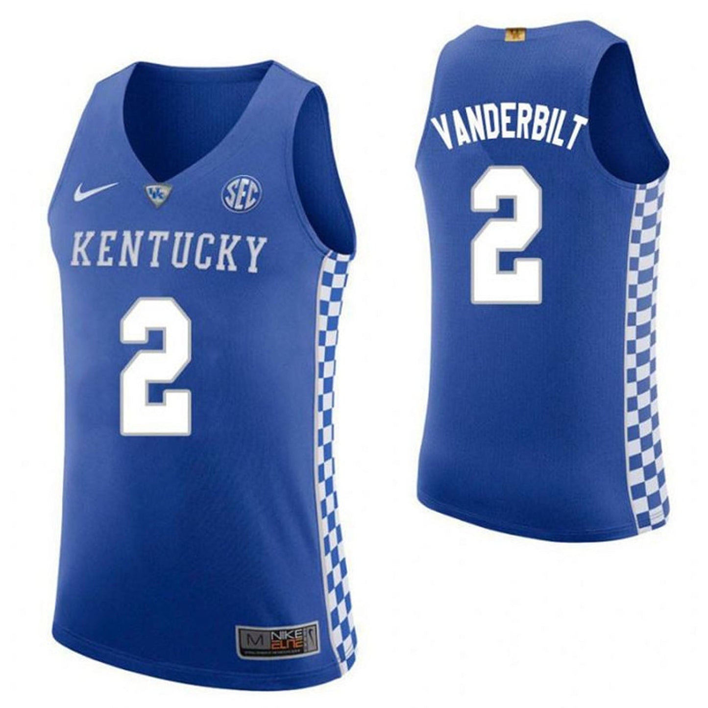 NCAAB Jarred Vanderbilt Kentucky Wildcats 2 Jersey