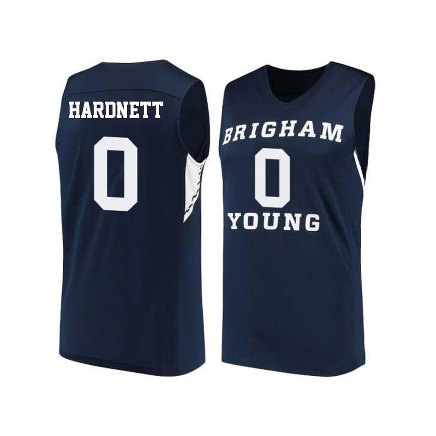 NCAAB Jashire Hardnett BYU Cougars 0 Jersey