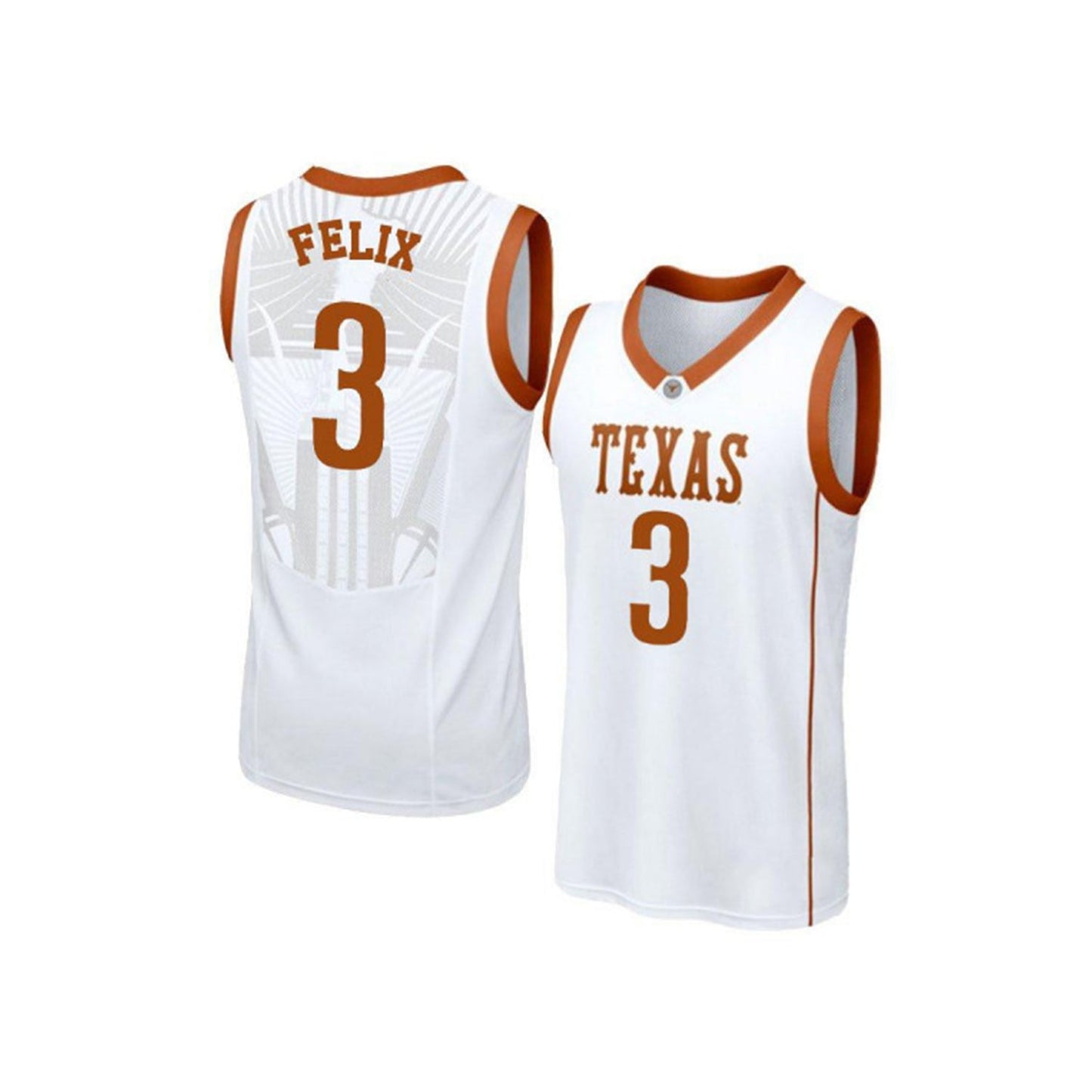 NCAAB Javan Felix Texas Longhorns 3 Jersey