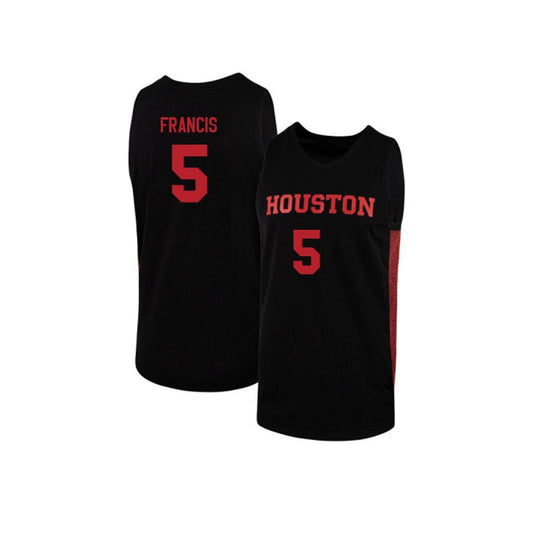 NCAAB Javier Francis Houston Cougars 5 Jersey