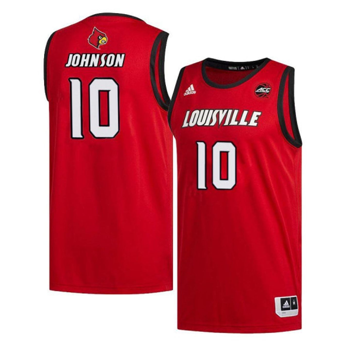 NCAAB Jaylen Johnson Louisville Cardinals 10 Jersey