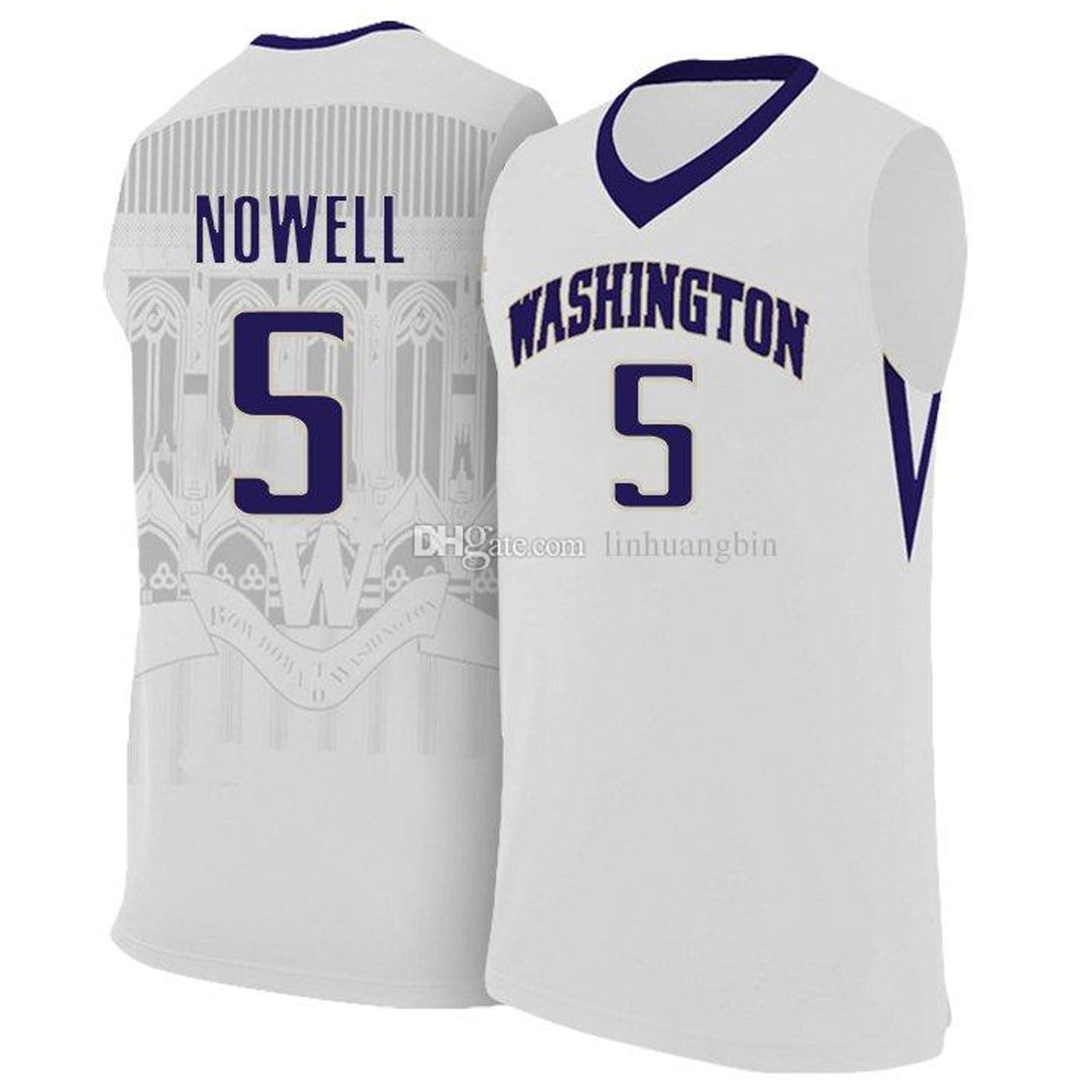 NCAAB Jaylen Nowell Washington Huskies 5 Jersey