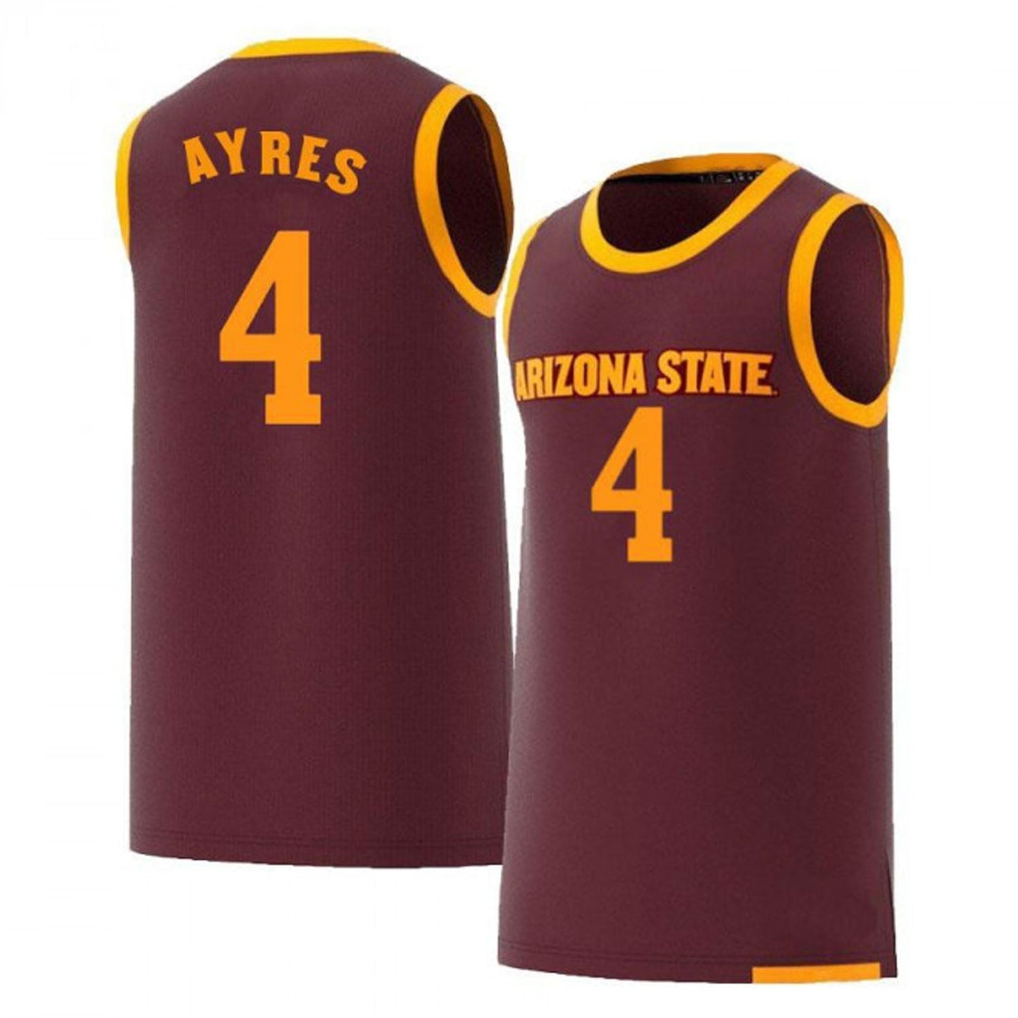 NCAAB Jeff Ayres Arizona State Sun Devils 4 Jersey