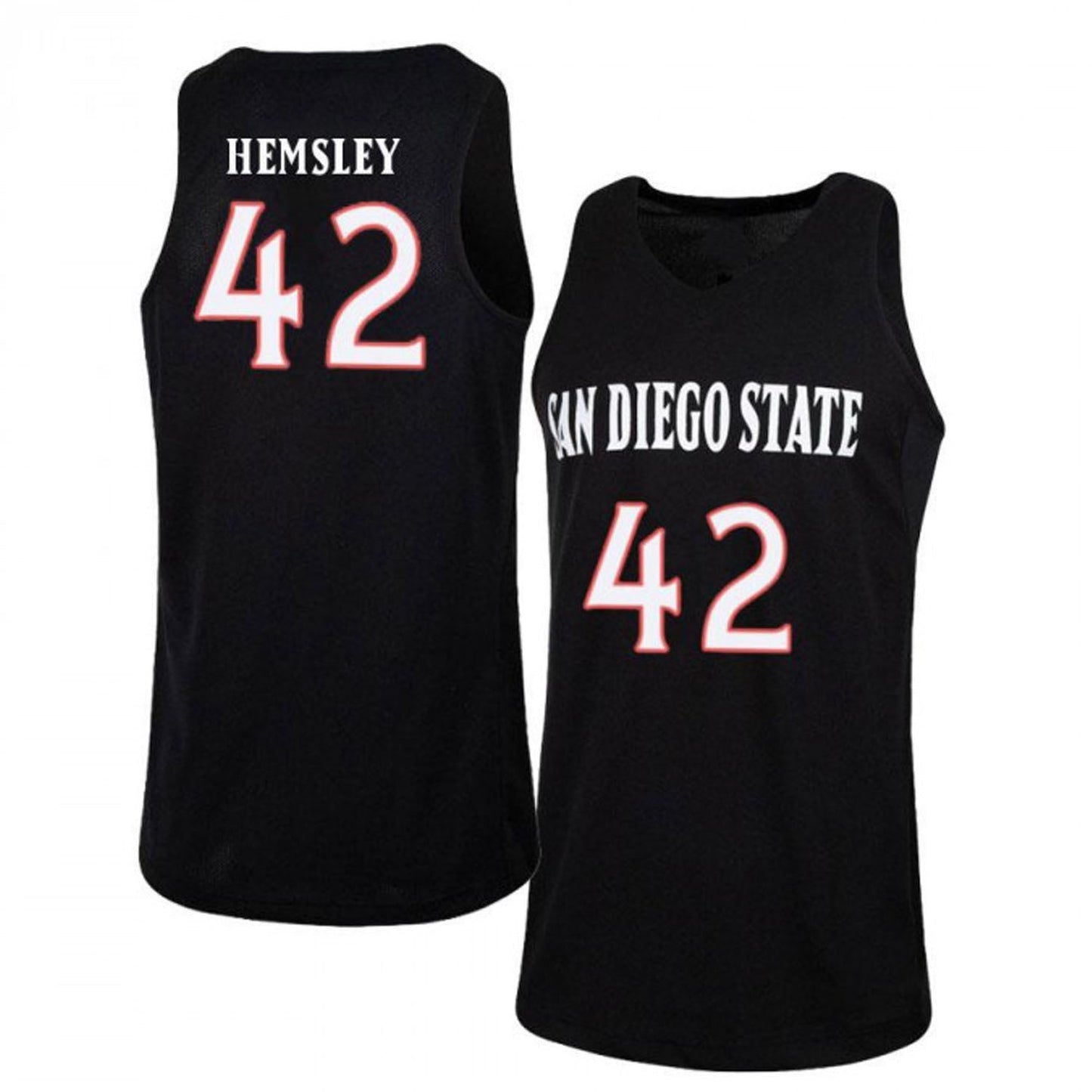 NCAAB Jeremy Hemsley San Diego State Aztecs 42 Jersey