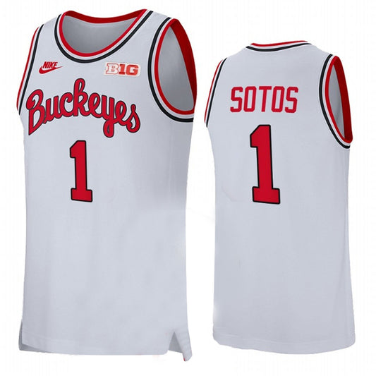 NCAAB Jimmy Sotos Ohio State Buckeyes 1 Jersey