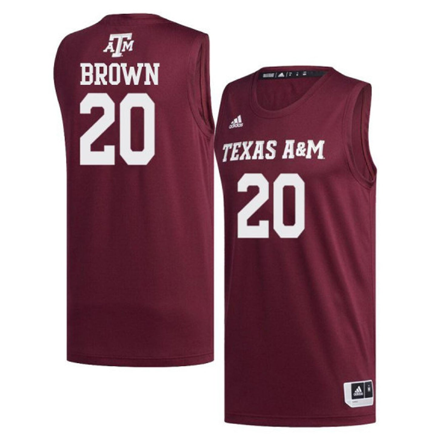 NCAAB John Brown Texas A&M 20 Jersey
