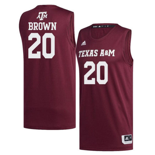 NCAAB John Brown Texas A&M 20 Jersey
