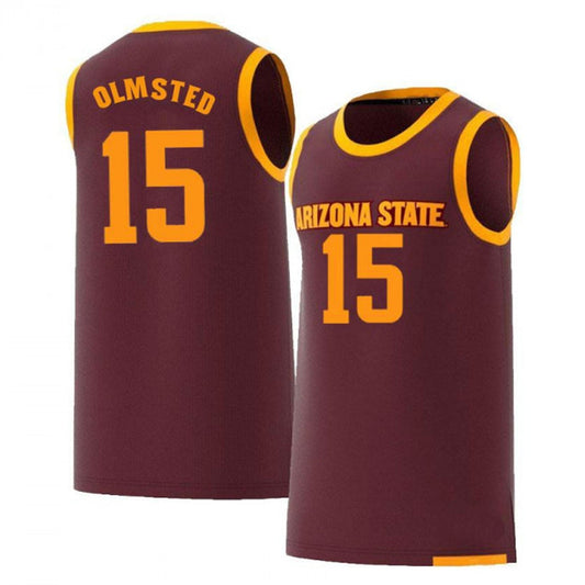 NCAAB John Olmsted  Arizona State Sun Devils 15 Jersey