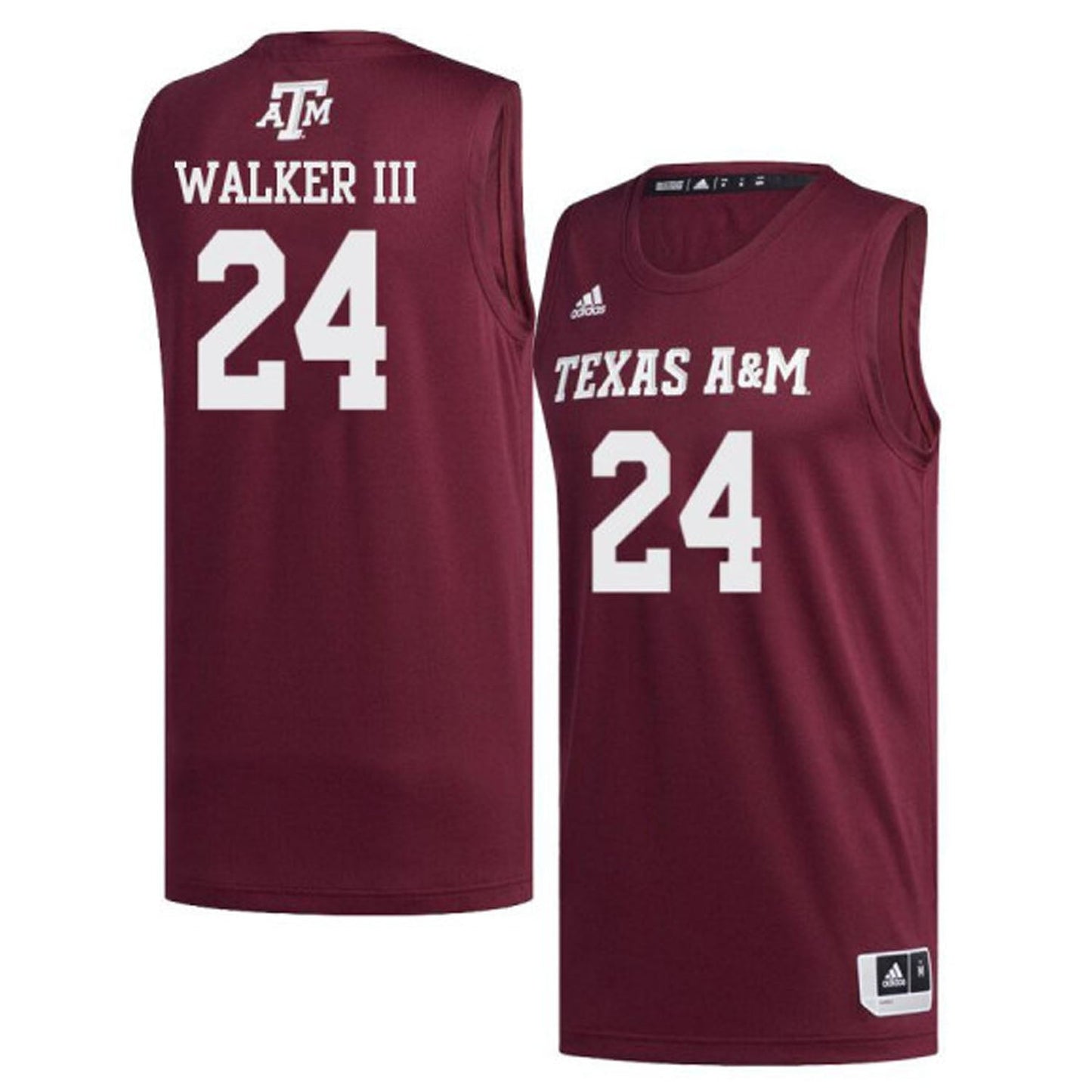 NCAAB John Walker III Texas A&M 24 Jersey