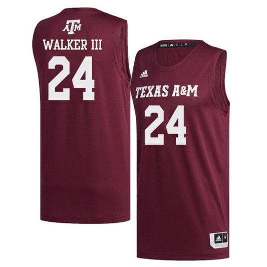 NCAAB John Walker III Texas A&M 24 Jersey