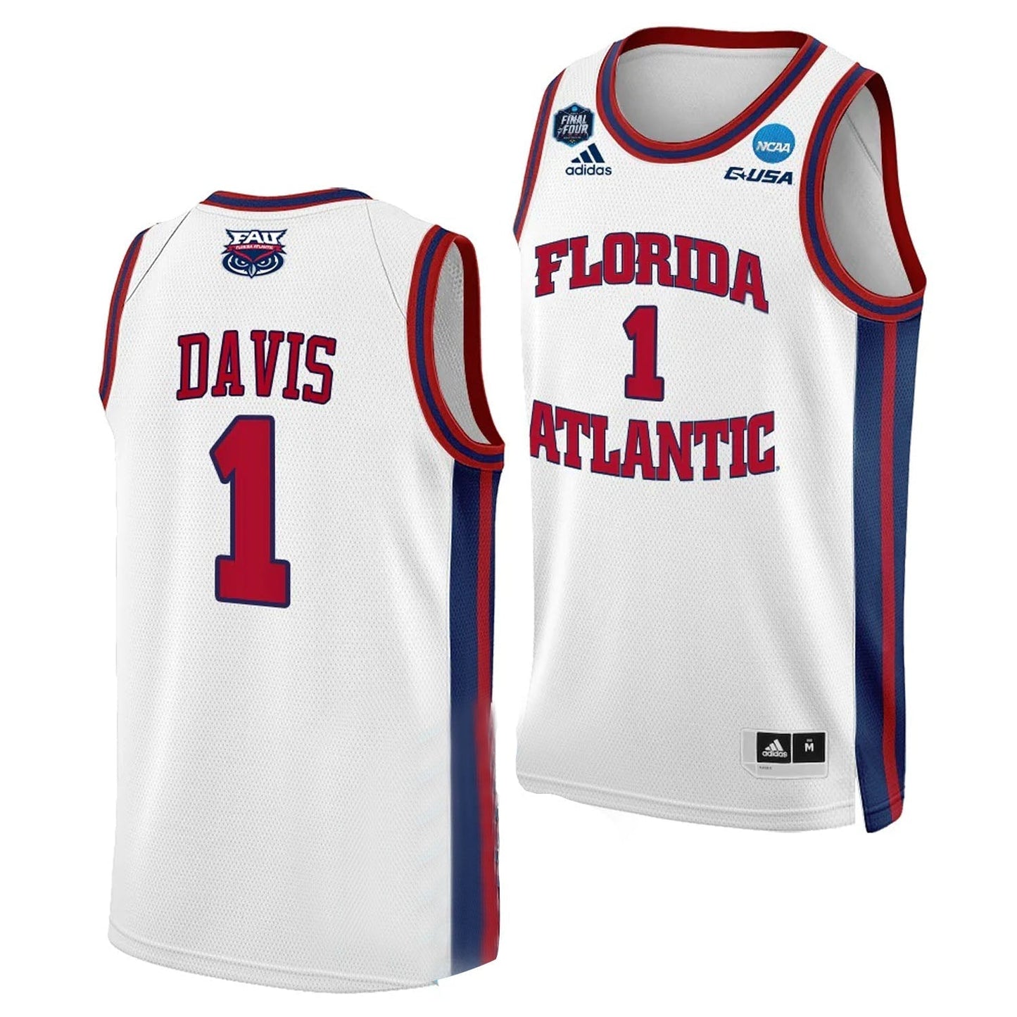 NCAAB Johnell Davis Florida Atlantic Owls 1 Jersey