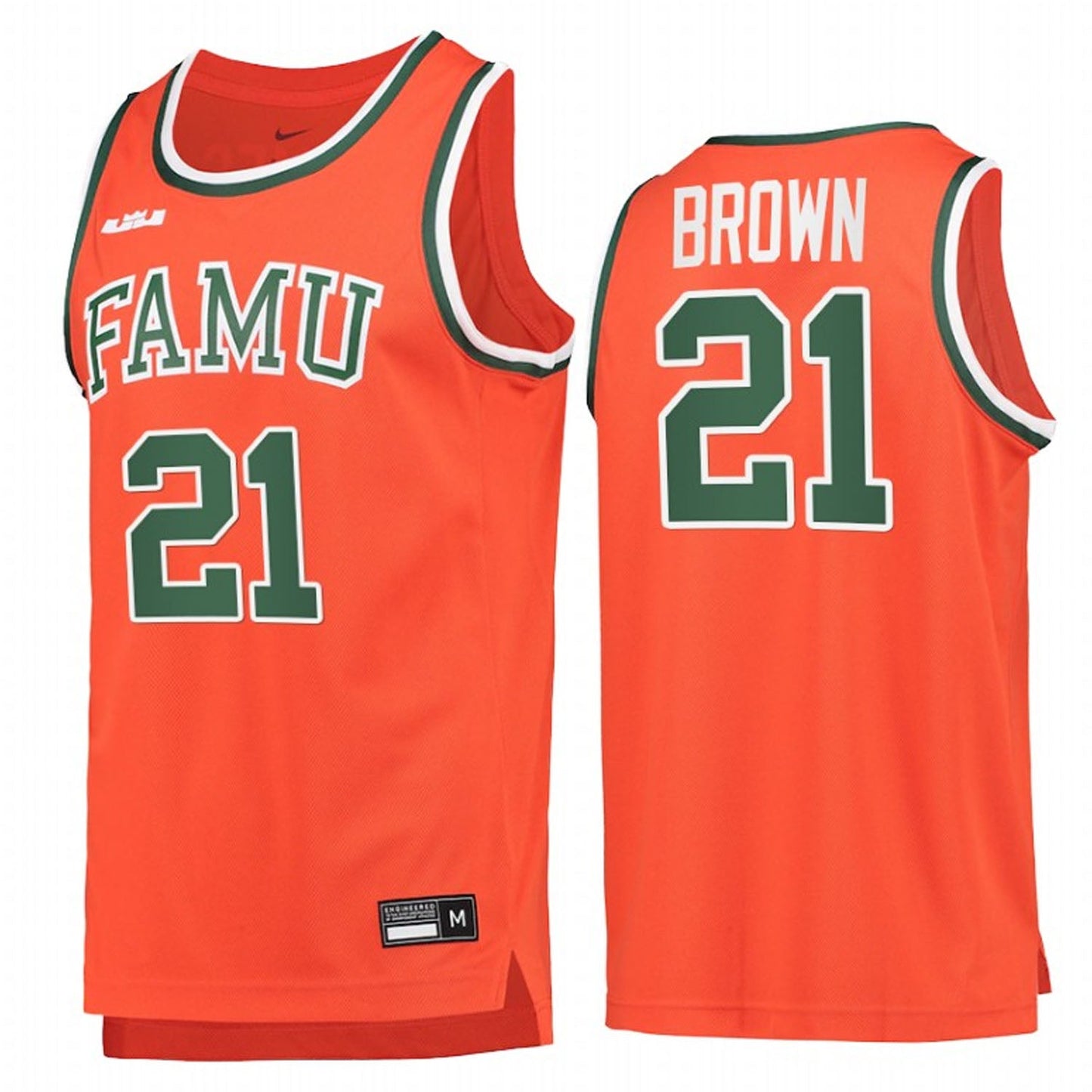 NCAAB Johnny Brown FAMU Rattlers 21 Jersey