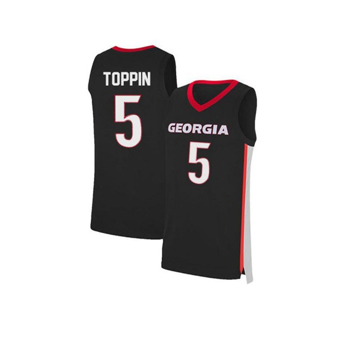 NCAAB Jojo Toppin Georgia Bulldogs 5 Jersey