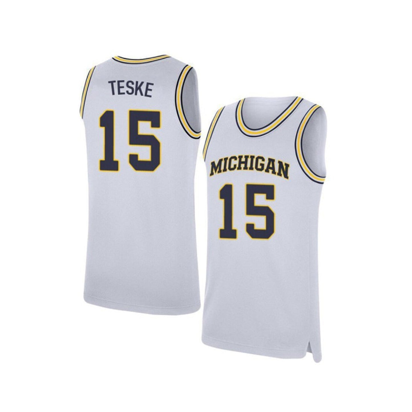 NCAAB Jon Teske Michigan Wolverines 15 Jersey
