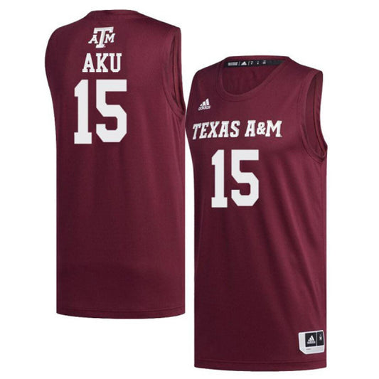 NCAAB Jonathan Aku Texas A&M 15 Jersey