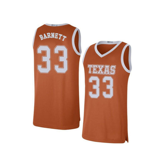 NCAAB Jordan Barnett Texas Longhorns 33 Jersey