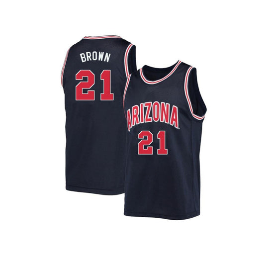 NCAAB Jordan Brown Arizona Wildcats 21 Jersey
