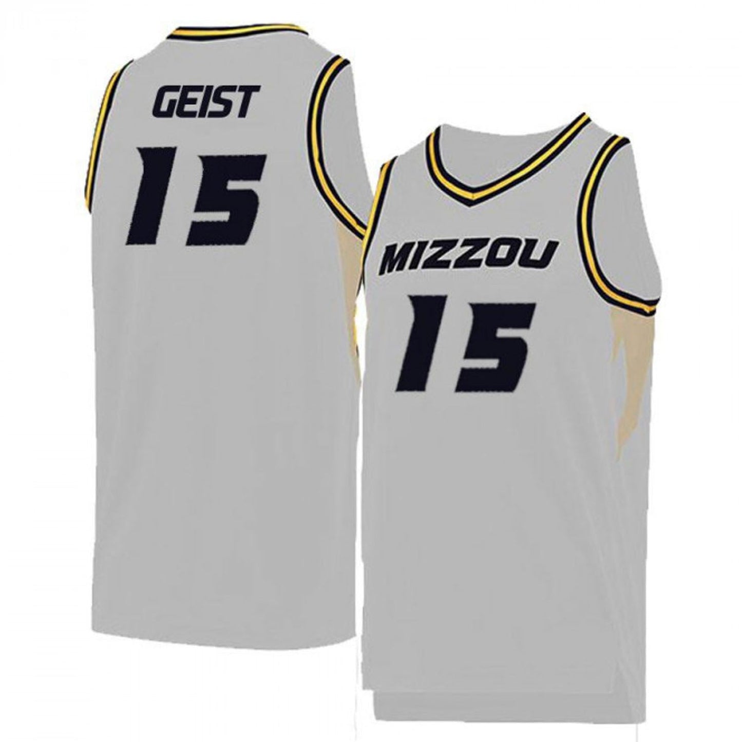 NCAAB Jordan Geist Missouri Tigers 15 Jersey