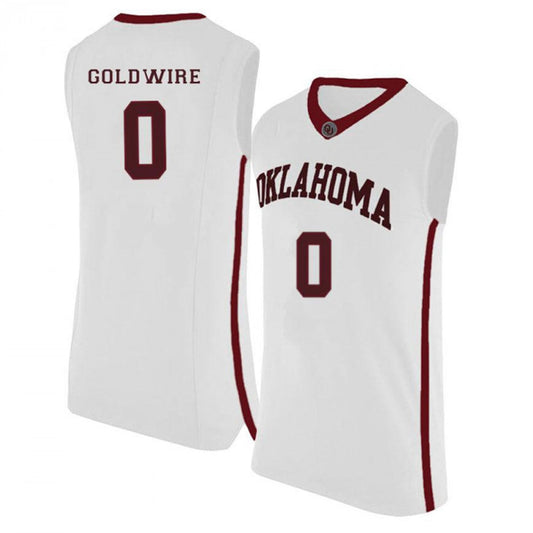 NCAAB Jordan Goldwire Oklahoma Sooners 0 Jersey