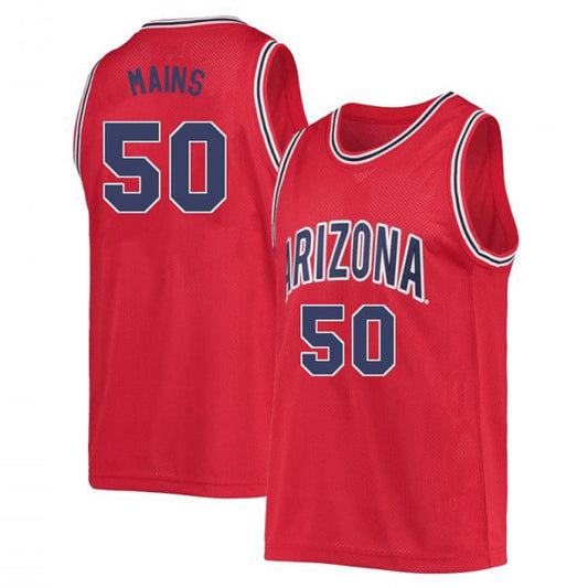 NCAAB Jordan Mains Arizona Wildcats 50 Jersey