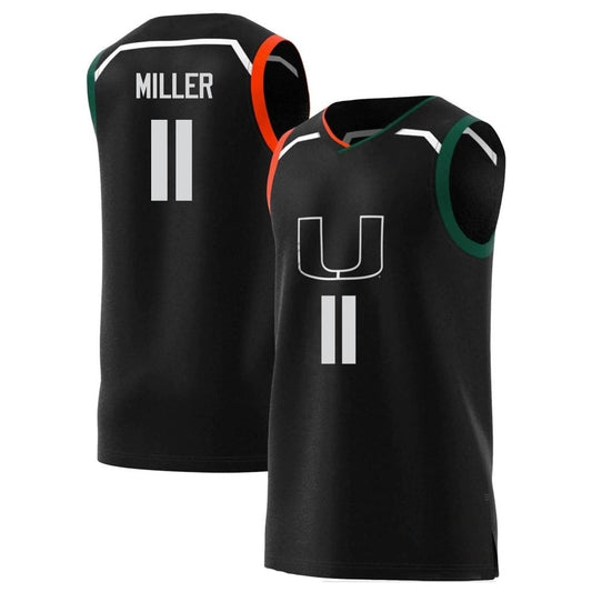 NCAAB Jordan Miller Miami Hurricanes 11 Jersey