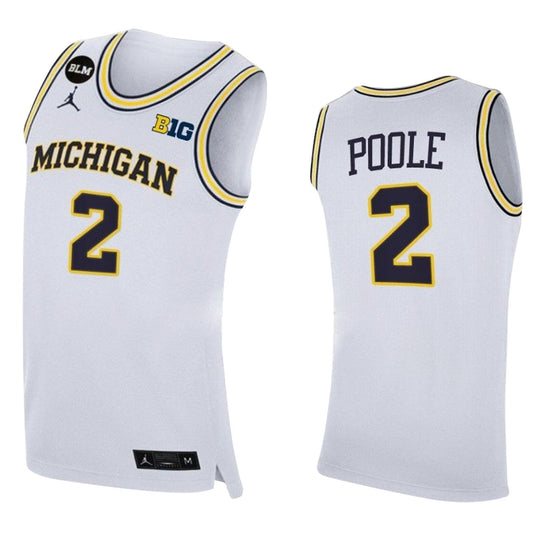 NCAAB Jordan Poole Michigan Wolverines 2 Jersey