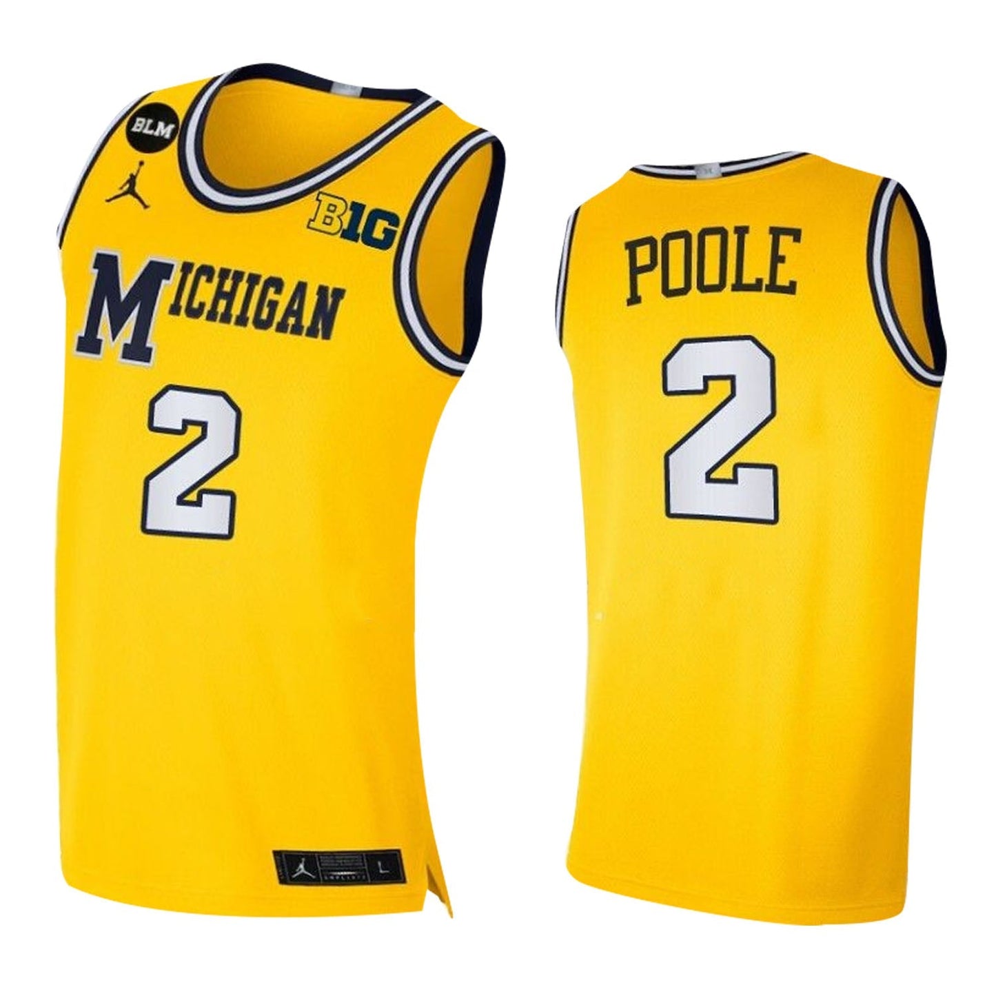 NCAAB Jordan Poole Michigan Wolverines 2 Jersey