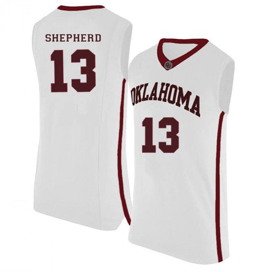 NCAAB Jordan Shepherd Oklahoma Sooners 13 Jersey