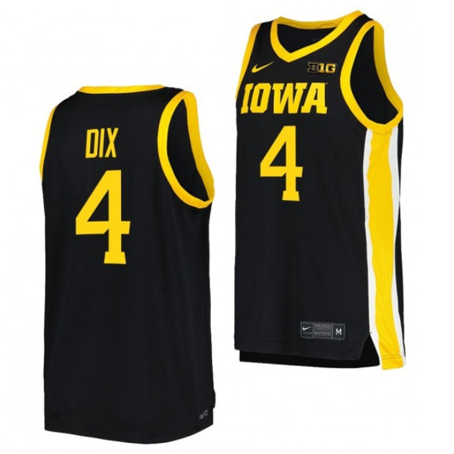 NCAAB Josh Dix Iowa Hawkeyes 4 Jersey