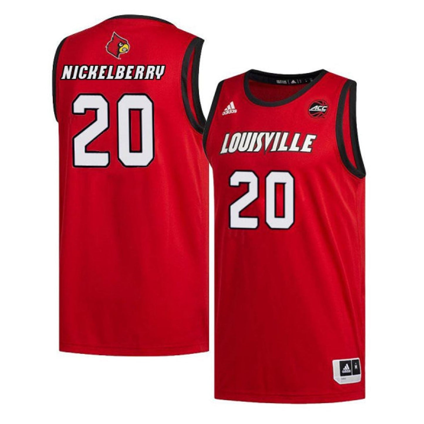 NCAAB Josh Nickelberry Louisville Cardinals 20 Jersey