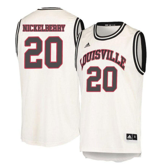 NCAAB Josh Nickelberry Louisville Cardinals 20 Jersey