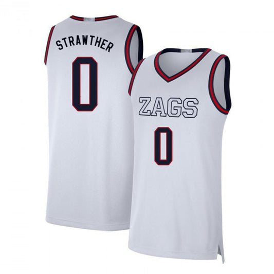 NCAAB Julian Strawther Gonzaga Bulldogs 0 Jersey