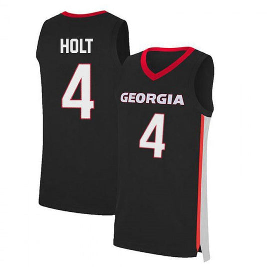 NCAAB Jusaun Holt Georgia Bulldogs 4 Jersey