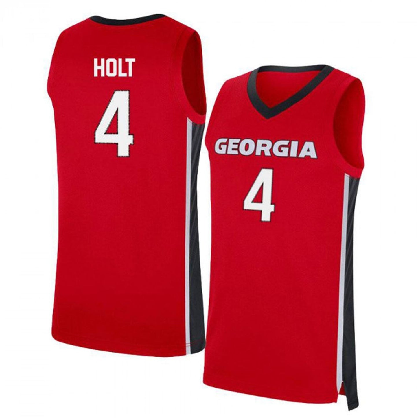 NCAAB Jusaun Holt Georgia Bulldogs 4 Jersey