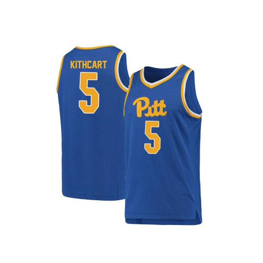 NCAAB Justice Kithcart Pittsburgh Panthers 5 Jersey