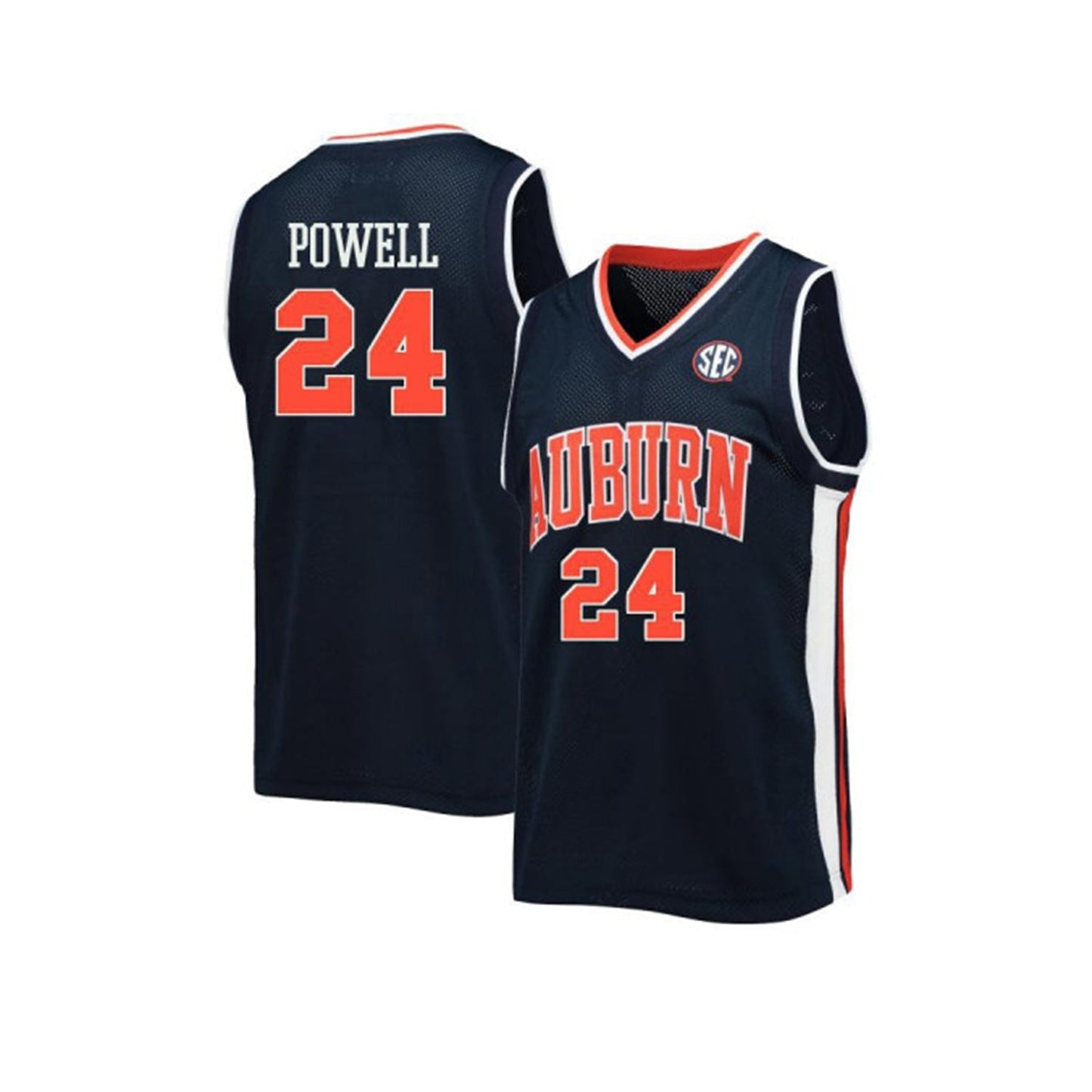 NCAAB Justin Powell Auburn Tigers 24 Jersey
