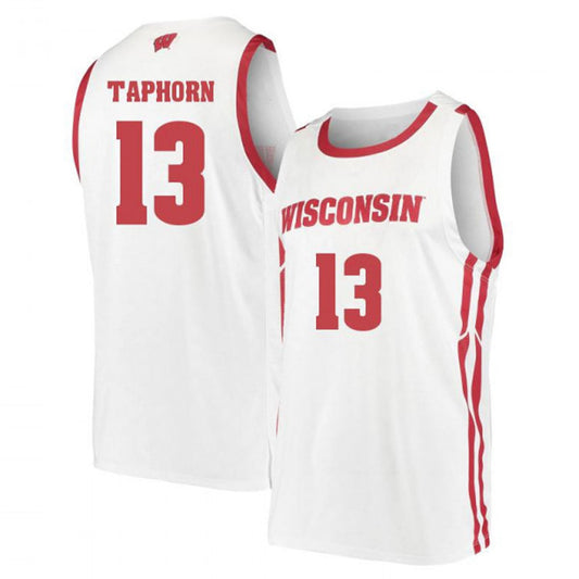 NCAAB Justin Taphorn Wisconsin Badgers 13 Jersey
