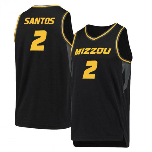 NCAAB K.J. Santos Missouri Tigers 2 Jersey