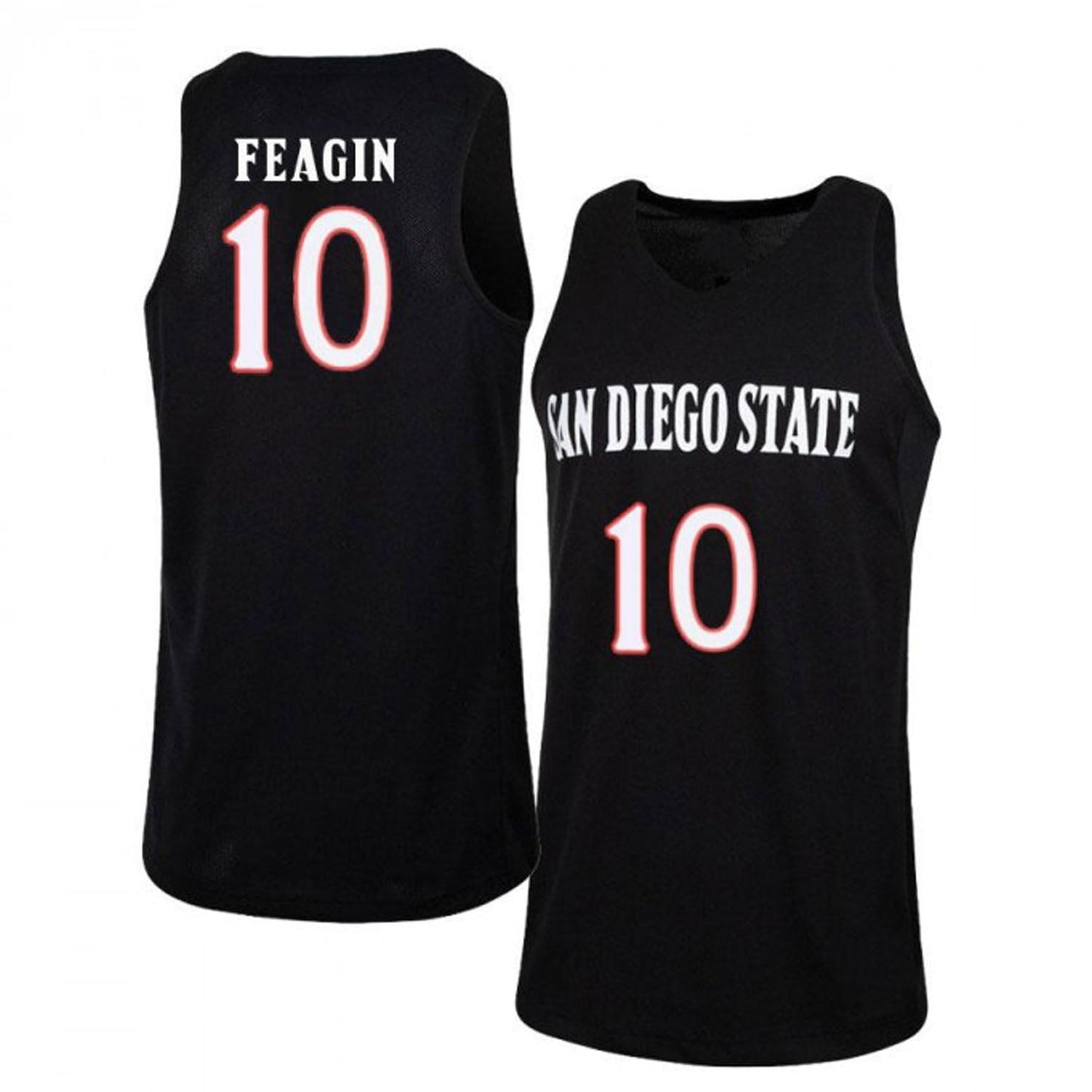 NCAAB KJ Feagin San Diego State Aztecs 10 Jersey