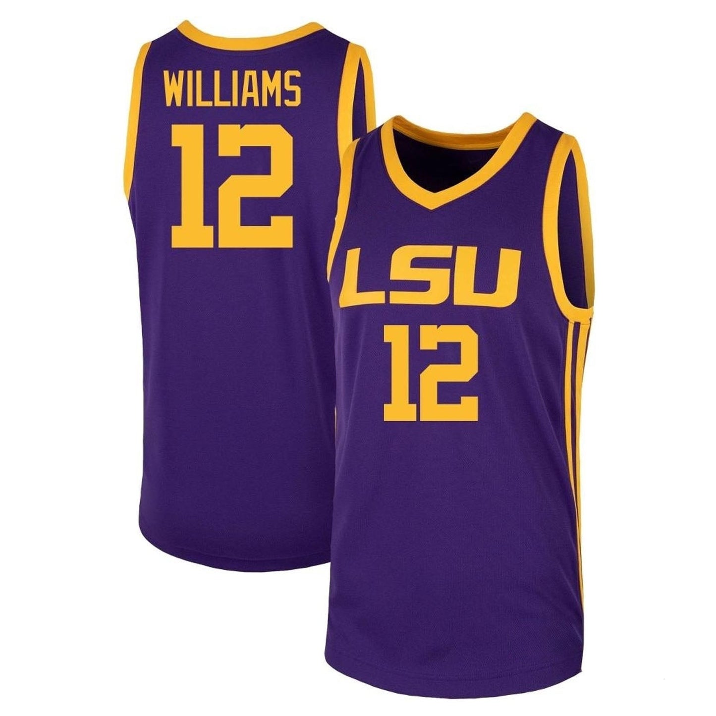 NCAAB KJ Williams LSU Tigers 12 Jersey