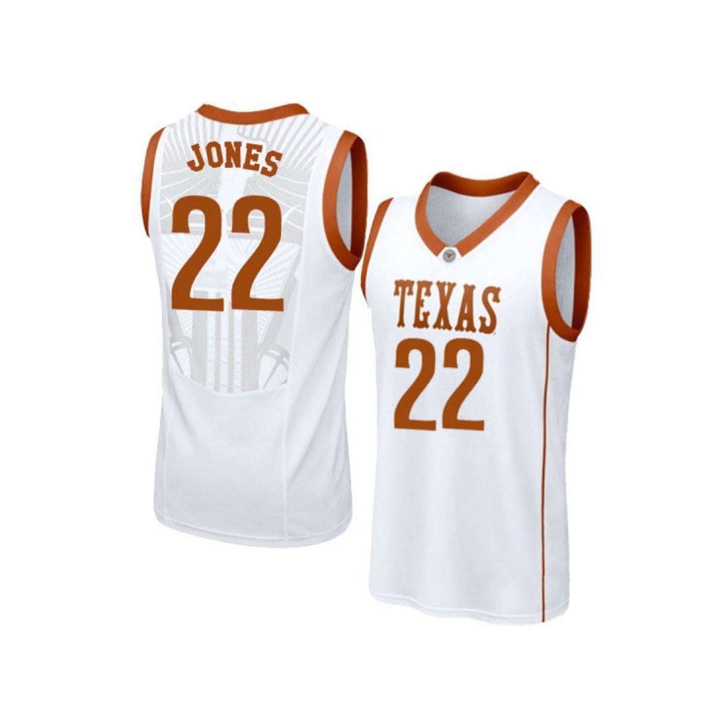 NCAAB Kai Jones Texas Longhorns 22 Jersey
