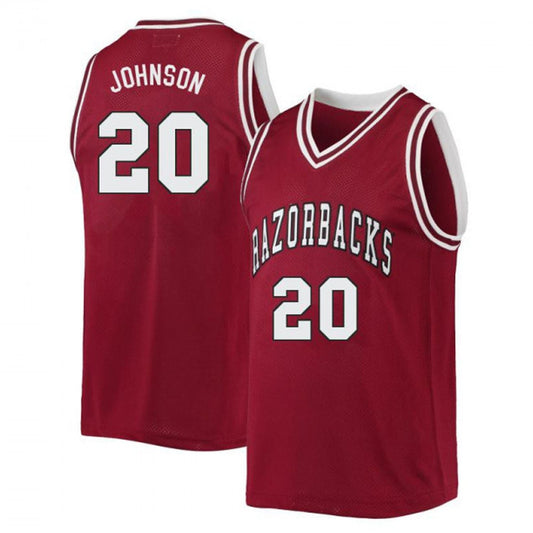 NCAAB Kamani Johnson Arkansas Razorbacks 20 Jersey
