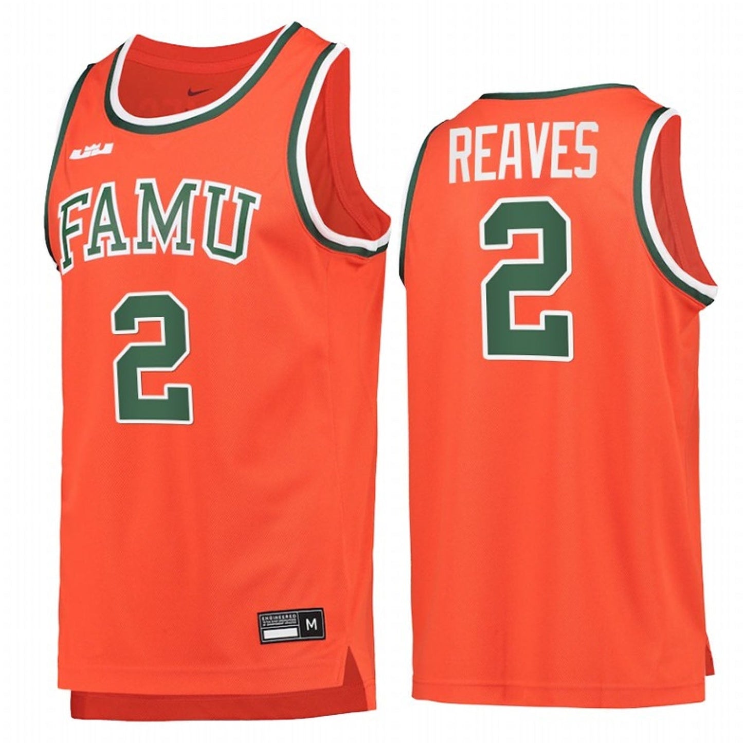 NCAAB Kamron Reaves FAMU Rattlers 2 Jersey