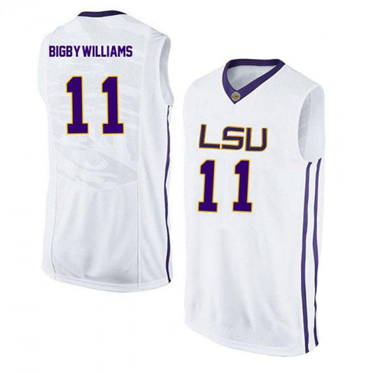 NCAAB Kavell Bigby LSU Tigers 11 Jersey