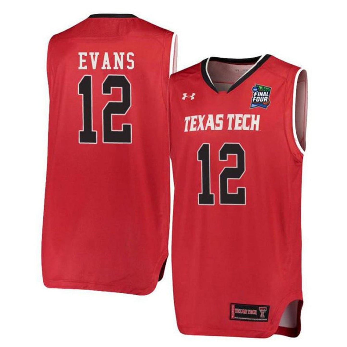 NCAAB Keenan Evans Texas Tech Red Raiders 12 Jersey